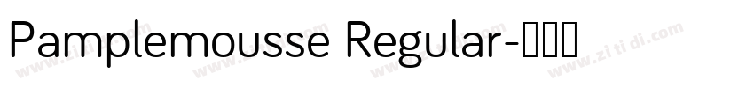 Pamplemousse Regular字体转换